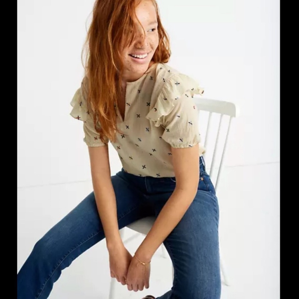 Madewell Embroidered Gazebo Top